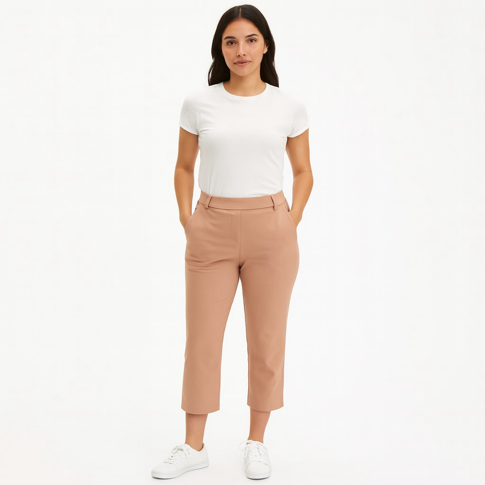 Women's JL ATELIER Capri Pants L Beige